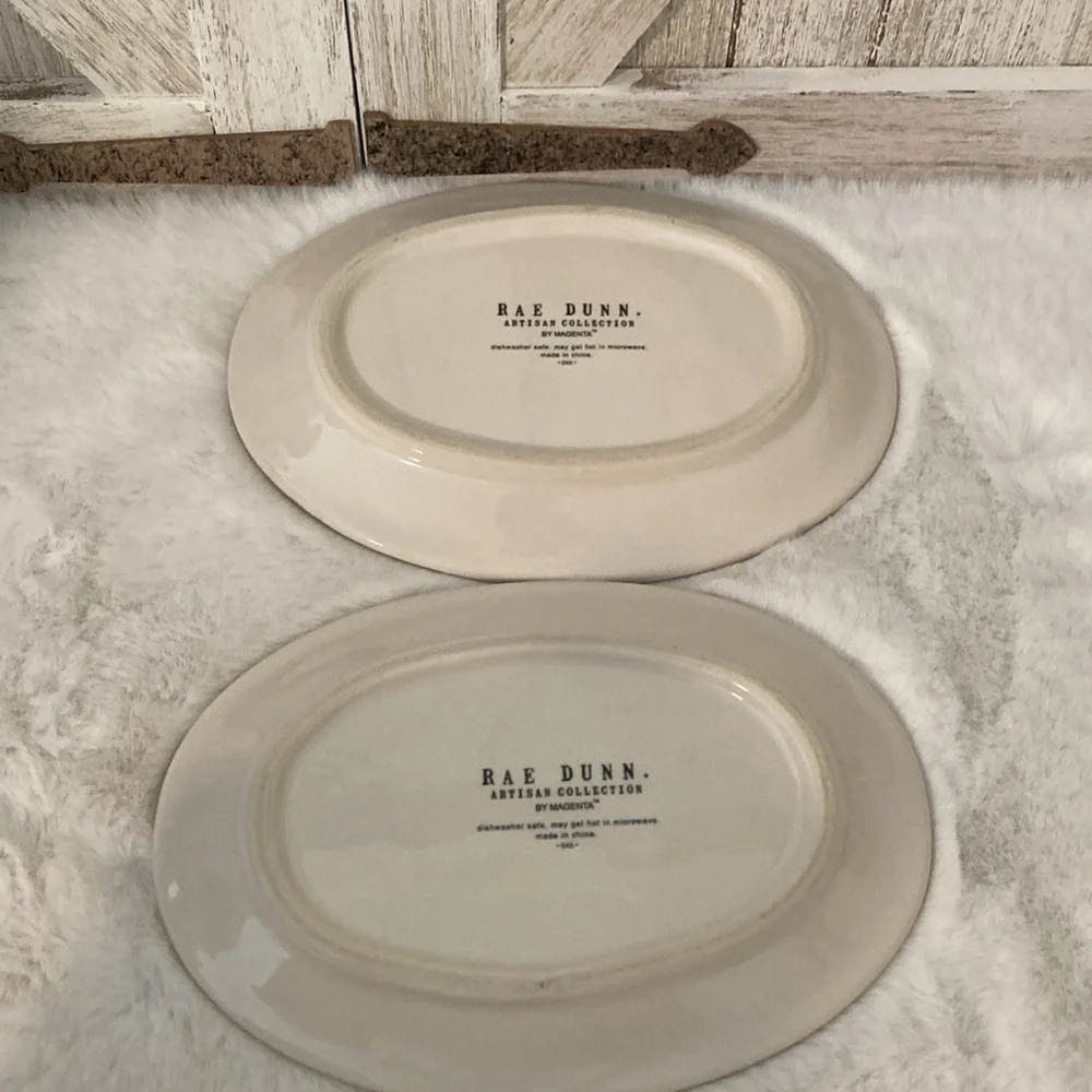 Rae Dunn Gobble Oval Plates